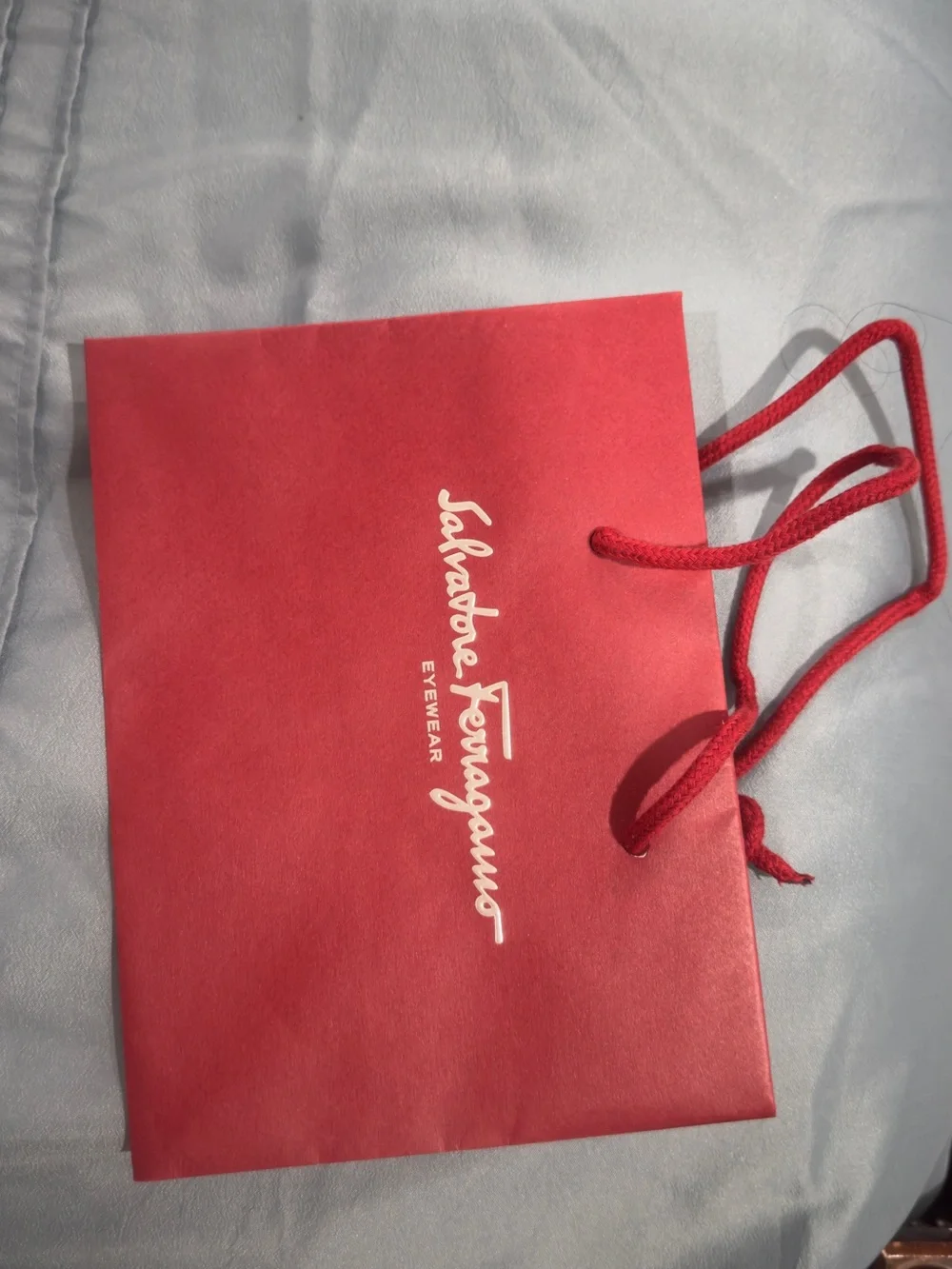 Salvatore Ferragamo Red Tote with Rope Handles